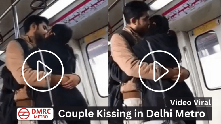 Couple Kissing in Delhi Metro