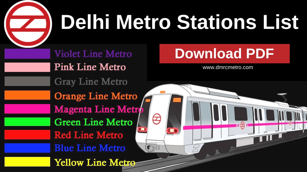 List of Delhi Metro Stations Download PDF